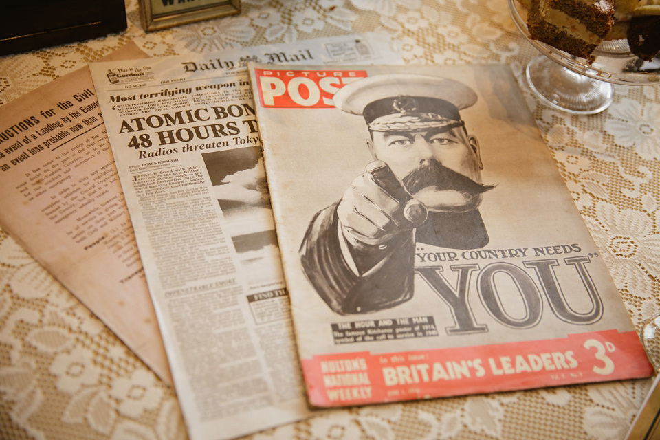 A 1940's and VE Day Celebration inspired wedding. Photography by Gemma Williams.