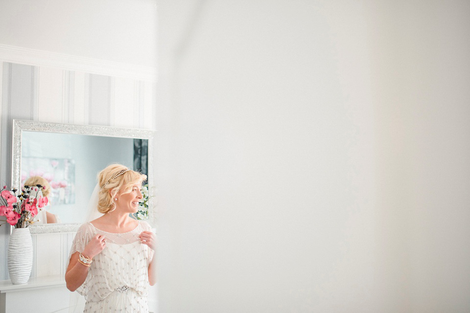 A Bali inspired beach wedding in Tynemouth with the bride wearing Jenny Packham. Photography by Sarah-Jane Ethan.