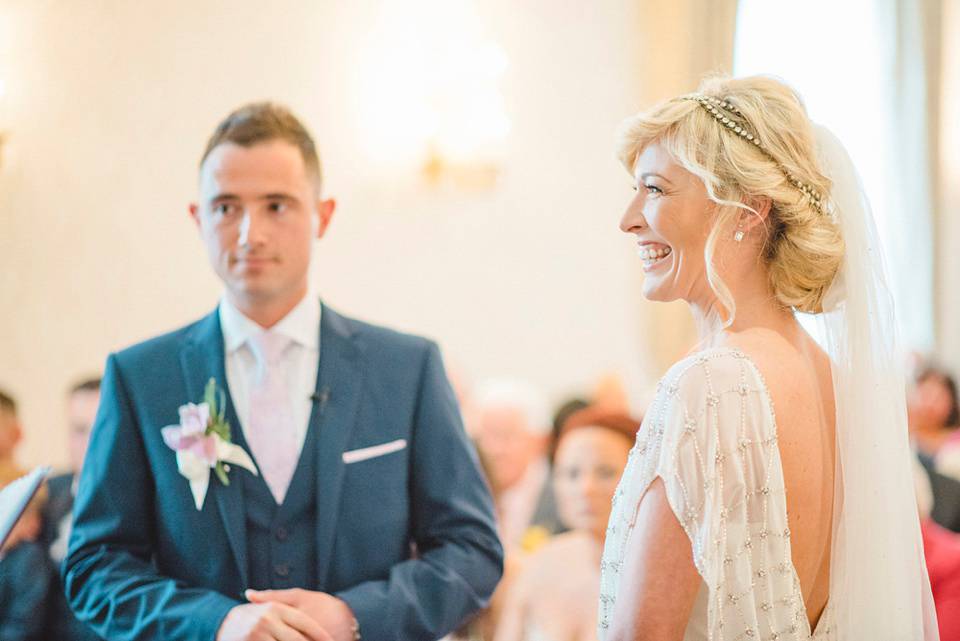 A Bali inspired beach wedding in Tynemouth with the bride wearing Jenny Packham. Photography by Sarah-Jane Ethan.