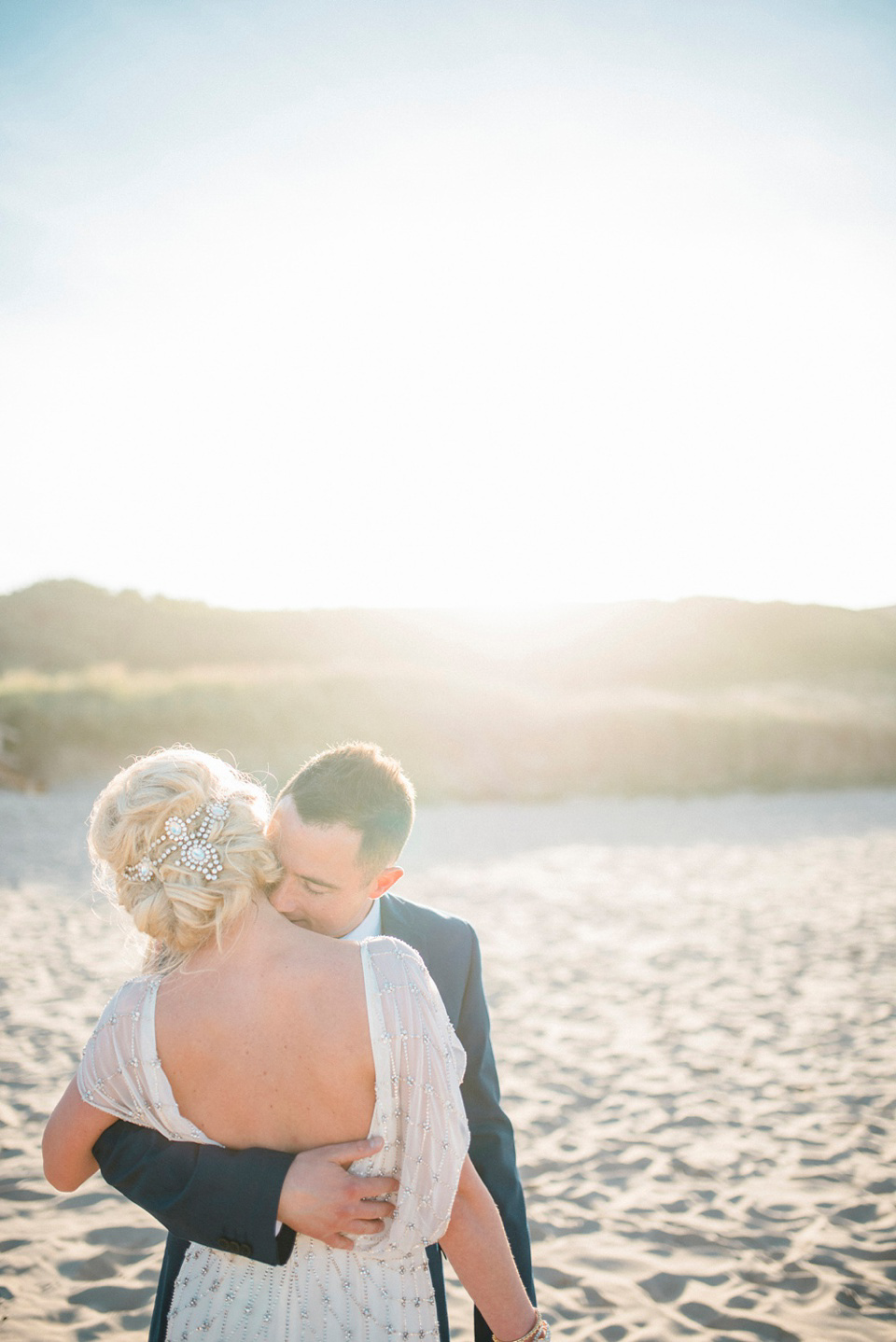 A Bali inspired beach wedding in Tynemouth with the bride wearing Jenny Packham. Photography by Sarah-Jane Ethan.