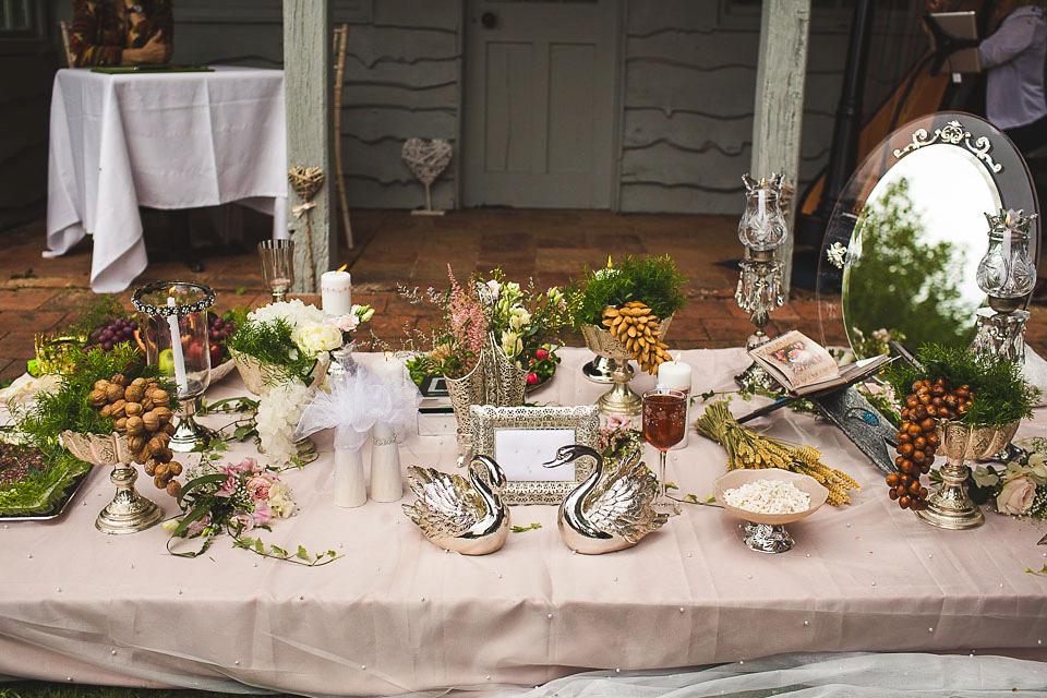 Anoushka G Elegance for an Iranian Bride and her English Country Garden Wedding. Photography by S6 Photography.