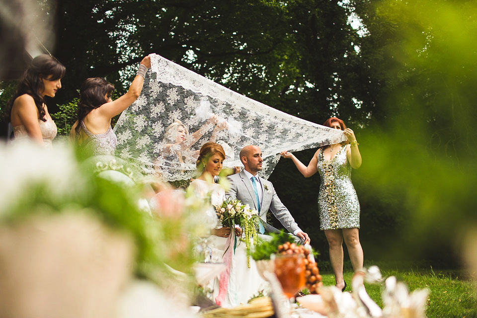 Anoushka G Elegance for an Iranian Bride and her English Country Garden Wedding. Photography by S6 Photography.