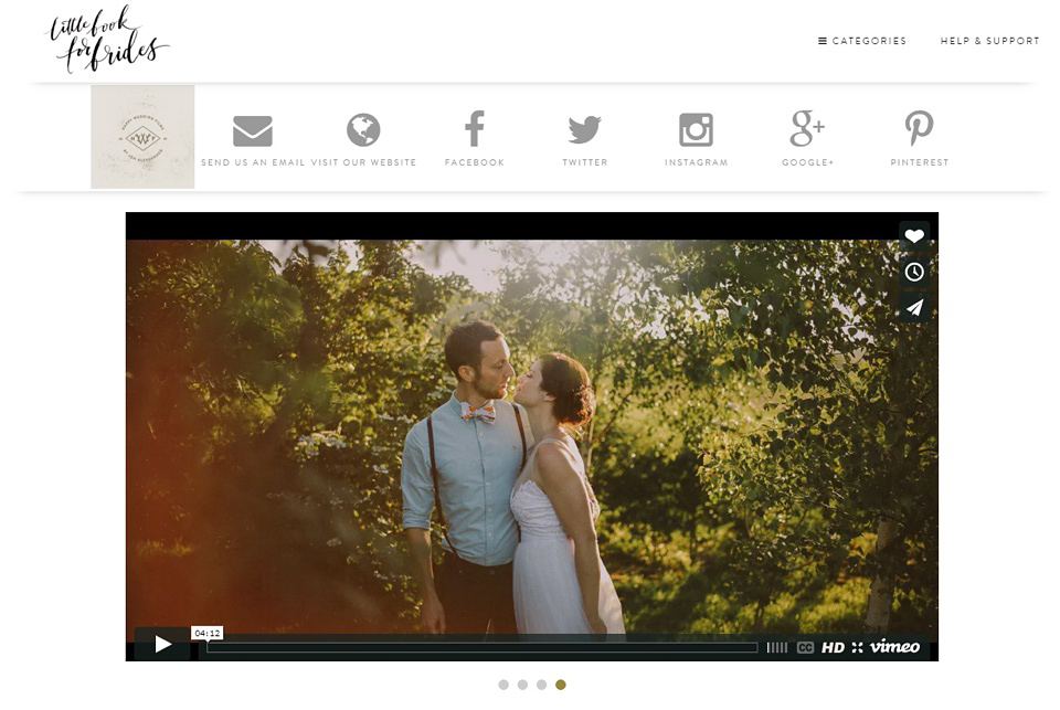 Little Book For Brides, our beautiful new supplier resource, is now live! Visit littlebookforbrides.com.