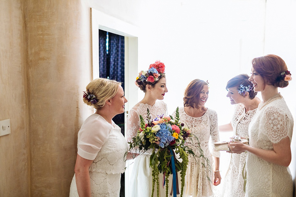 A Colourful and Cool East London and Frida Kahlo Inspired Wedding. Photography by Nick Tucker.