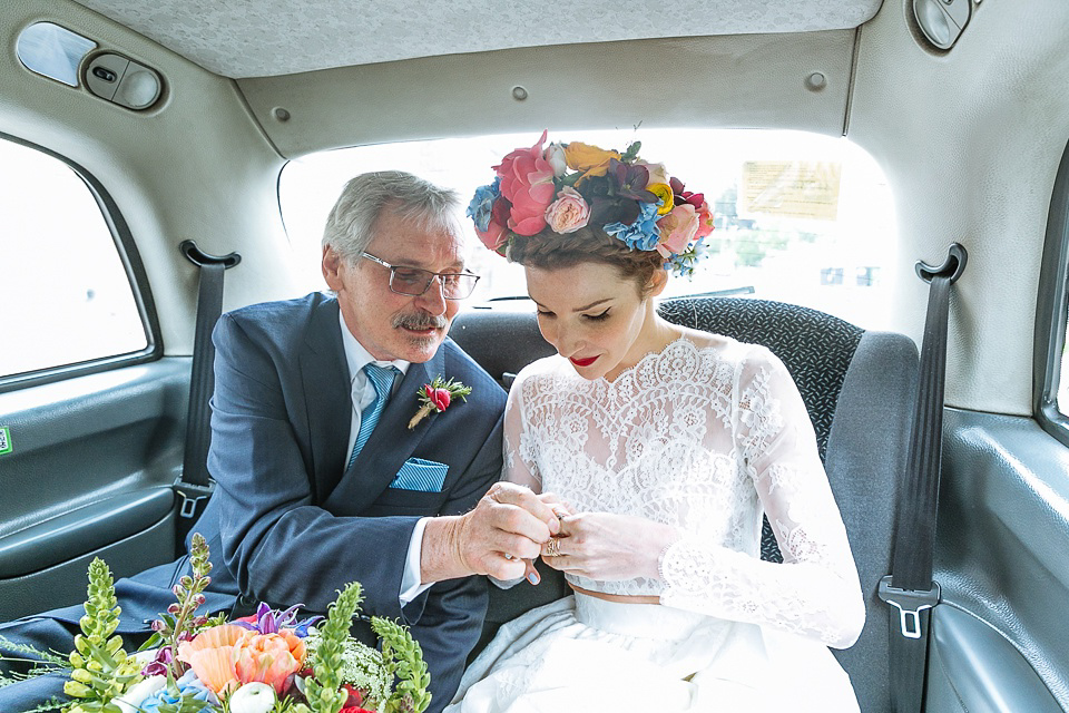 A Colourful and Cool East London and Frida Kahlo Inspired Wedding. Photography by Nick Tucker.