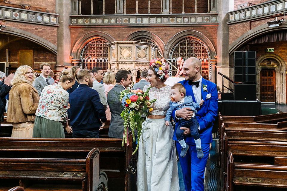 A Colourful and Cool East London and Frida Kahlo Inspired Wedding. Photography by Nick Tucker.