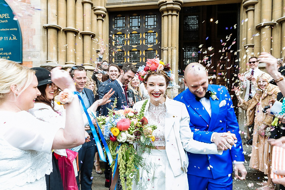 A Colourful and Cool East London and Frida Kahlo Inspired Wedding. Photography by Nick Tucker.