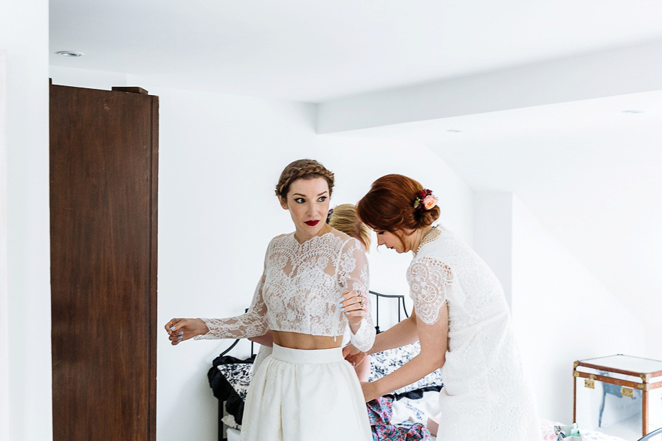 A Colourful and Cool East London and Frida Kahlo Inspired Wedding. Photography by Nick Tucker.