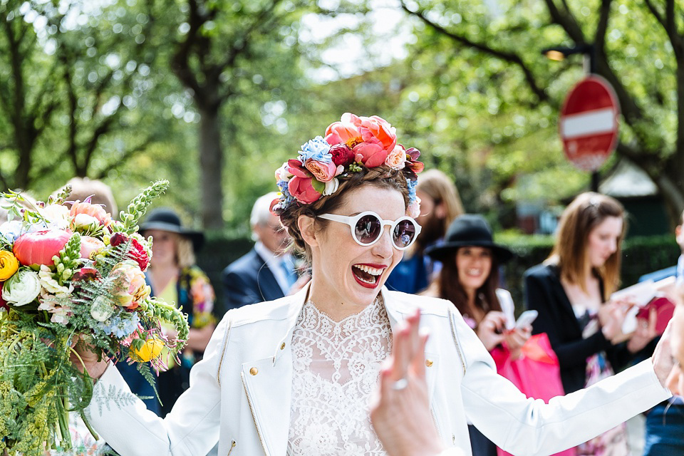 A Colourful and Cool East London and Frida Kahlo Inspired Wedding. Photography by Nick Tucker.