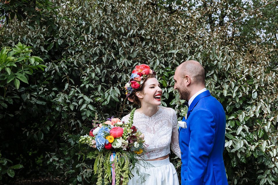 A Colourful and Cool East London and Frida Kahlo Inspired Wedding. Photography by Nick Tucker.