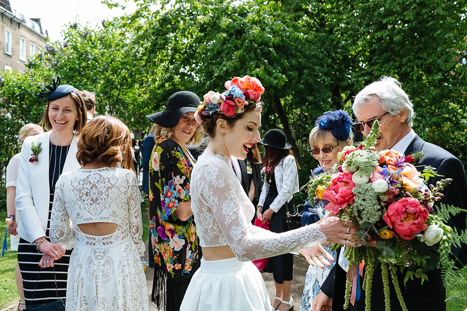 A Colourful and Cool East London and Frida Kahlo Inspired Wedding. Photography by Nick Tucker.