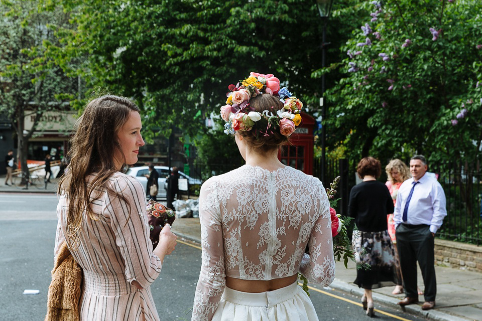 A Colourful and Cool East London and Frida Kahlo Inspired Wedding. Photography by Nick Tucker.