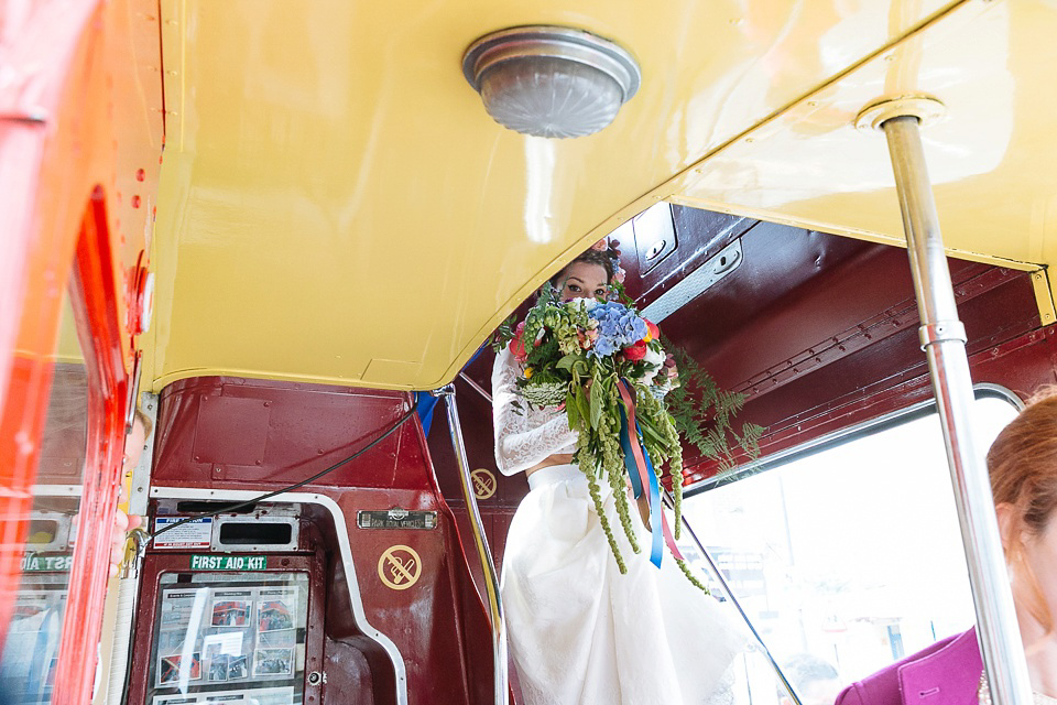 A Colourful and Cool East London and Frida Kahlo Inspired Wedding. Photography by Nick Tucker.