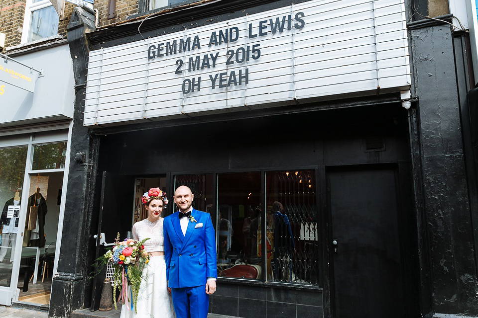 A Colourful and Cool East London and Frida Kahlo Inspired Wedding. Photography by Nick Tucker.