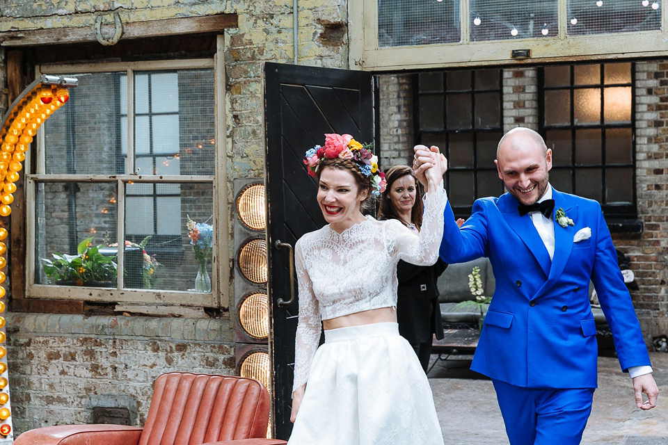 A Colourful and Cool East London and Frida Kahlo Inspired Wedding. Photography by Nick Tucker.