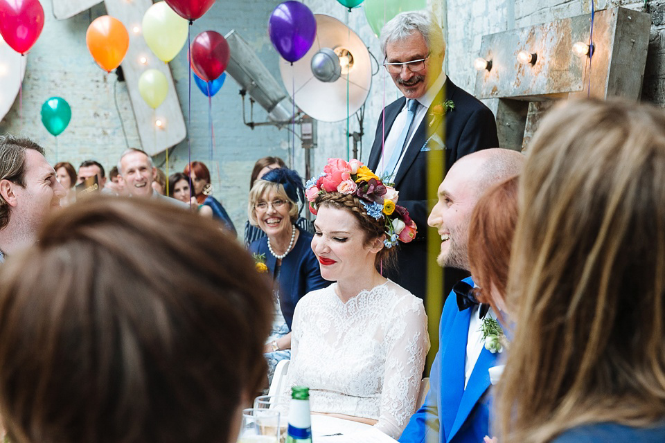 A Colourful and Cool East London and Frida Kahlo Inspired Wedding. Photography by Nick Tucker.