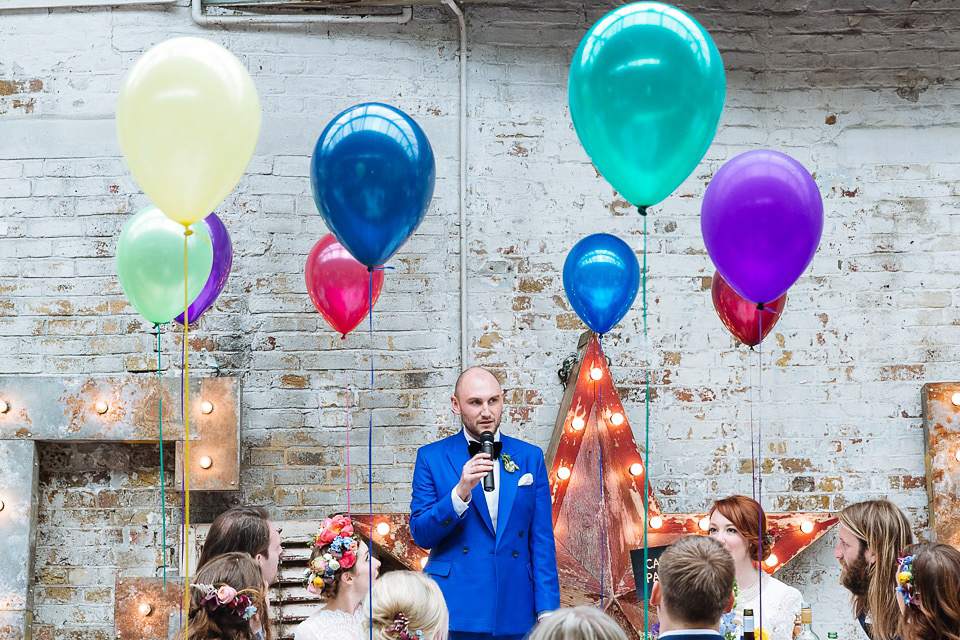 A Colourful and Cool East London and Frida Kahlo Inspired Wedding. Photography by Nick Tucker.