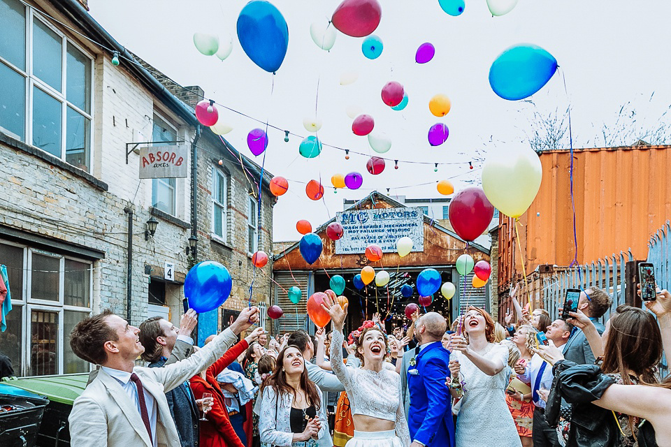 A Colourful and Cool East London and Frida Kahlo Inspired Wedding. Photography by Nick Tucker.