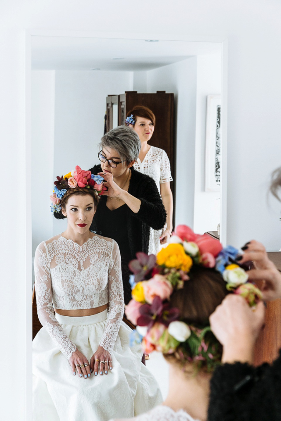 A Colourful and Cool East London and Frida Kahlo Inspired Wedding. Photography by Nick Tucker.