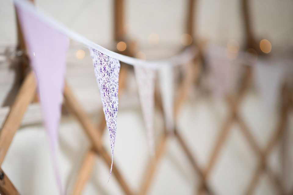 A Wildflower Crown for a Midsummer Dream inspired Humanist Wedding in a Bluebell Wood. Photography by Georgina Harrison.