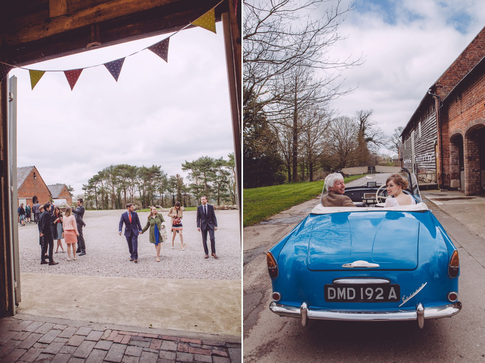 Elizabeth Avey Vintage Lace and Tulips for a Relaxed Spring Barn Wedding. Photography by Kate Scott.