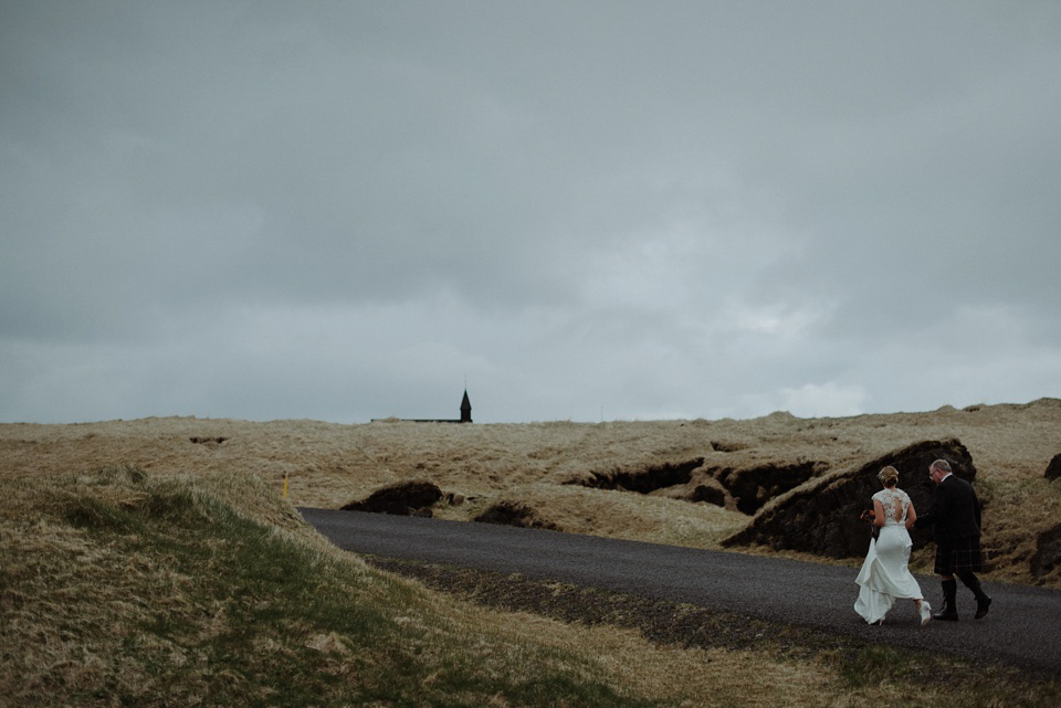 A wild and natural destination wedding in Iceland. Images by Kitchener Photography.