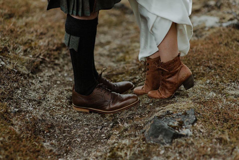 A wild and natural destination wedding in Iceland. Images by Kitchener Photography.