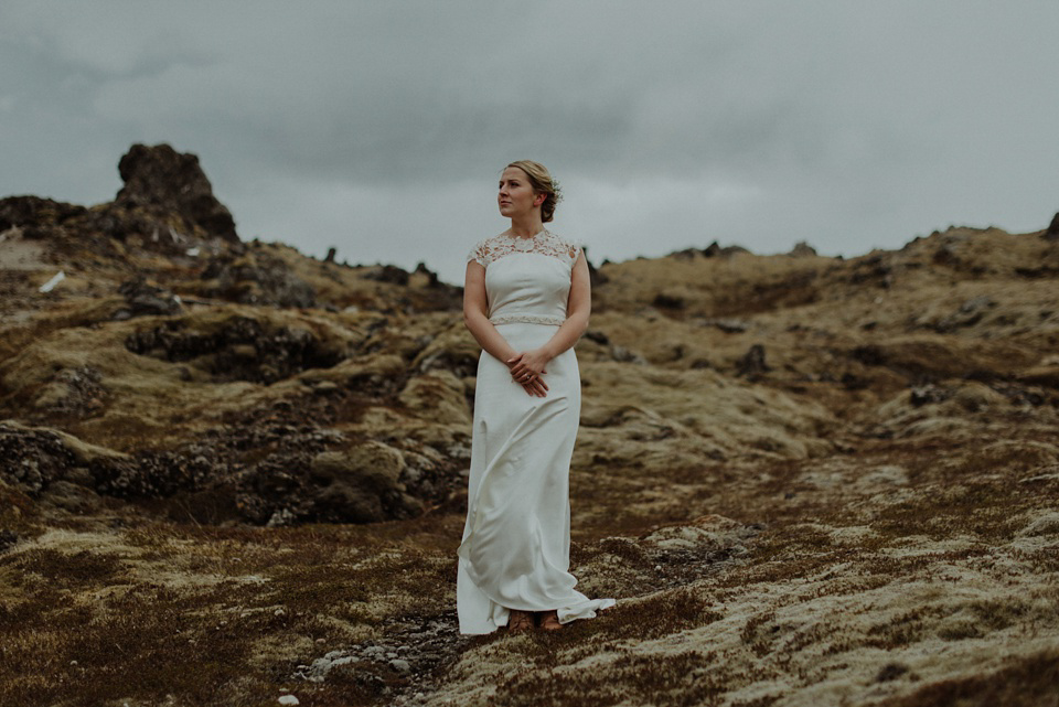 A wild and natural destination wedding in Iceland. Images by Kitchener Photography.