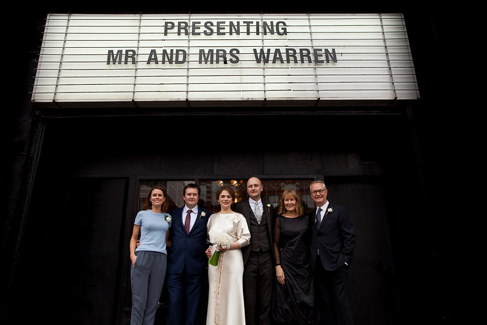 Ritva Westenius Elegance for A Cool and Quirky East London Wedding at MC Motors. Photography by Matt Parry.