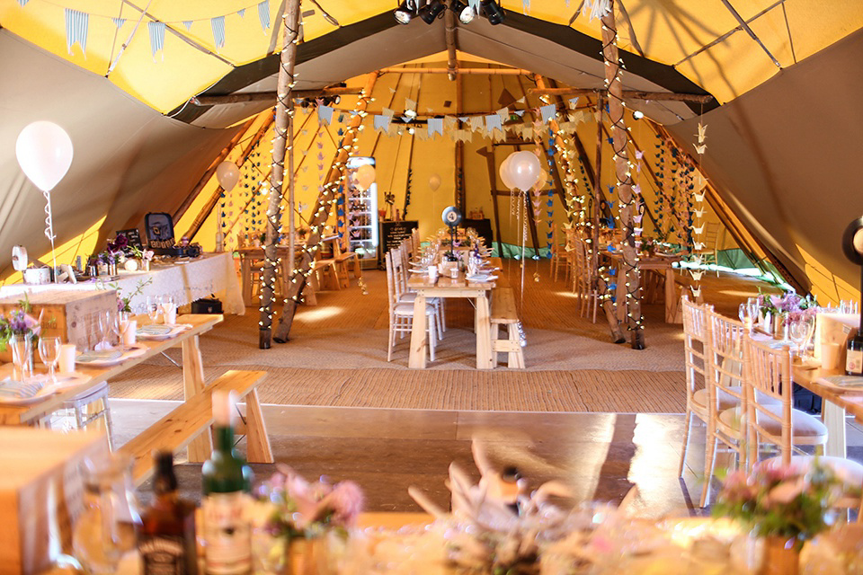 Vintage 1950s Inspired Humanist Beach Wedding in Scotland. Images by Icon Photography Studios.