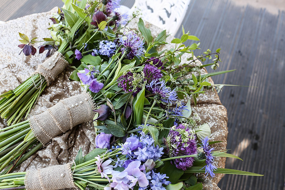 Vintage 1950s Inspired Humanist Beach Wedding in Scotland. Images by Icon Photography Studios.