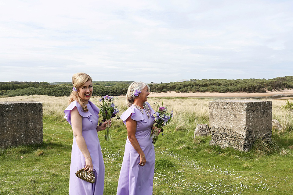 Vintage 1950s Inspired Humanist Beach Wedding in Scotland. Images by Icon Photography Studios.