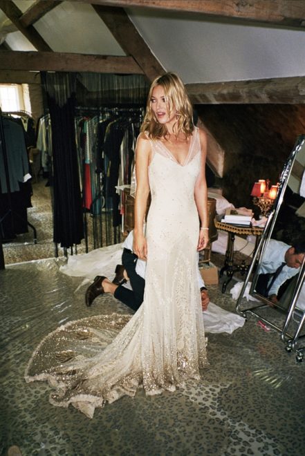 The Lovettes (Clare) - Finding ‘The One', Eight Wedding Dress Hunting Observations 4 kate moss wedding dress fitting galliano