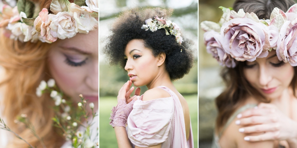 silk flower headpieces, the shepherds purse, whitby