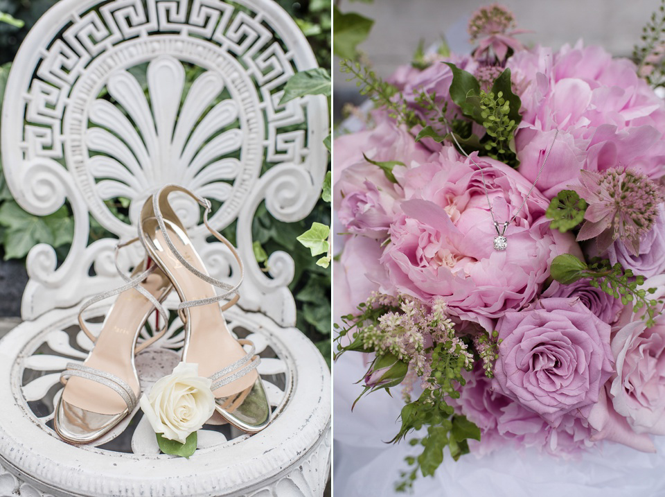 Stephanie Allin Elegance for a Pastel Colour London Wedding. Photography by Julie Michaelsen.