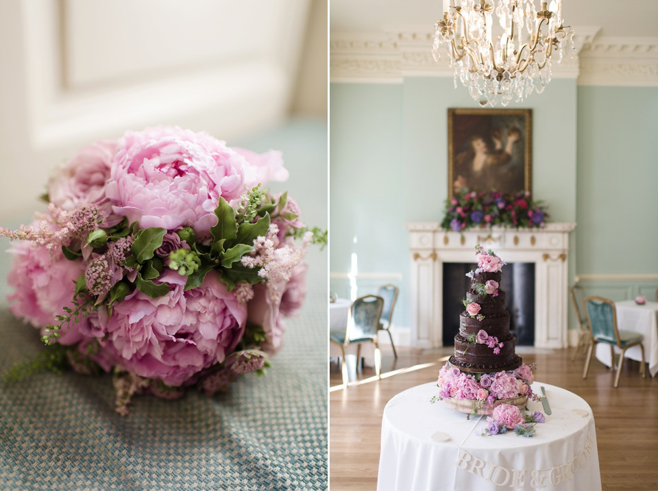Stephanie Allin Elegance for a Pastel Colour London Wedding. Photography by Julie Michaelsen.