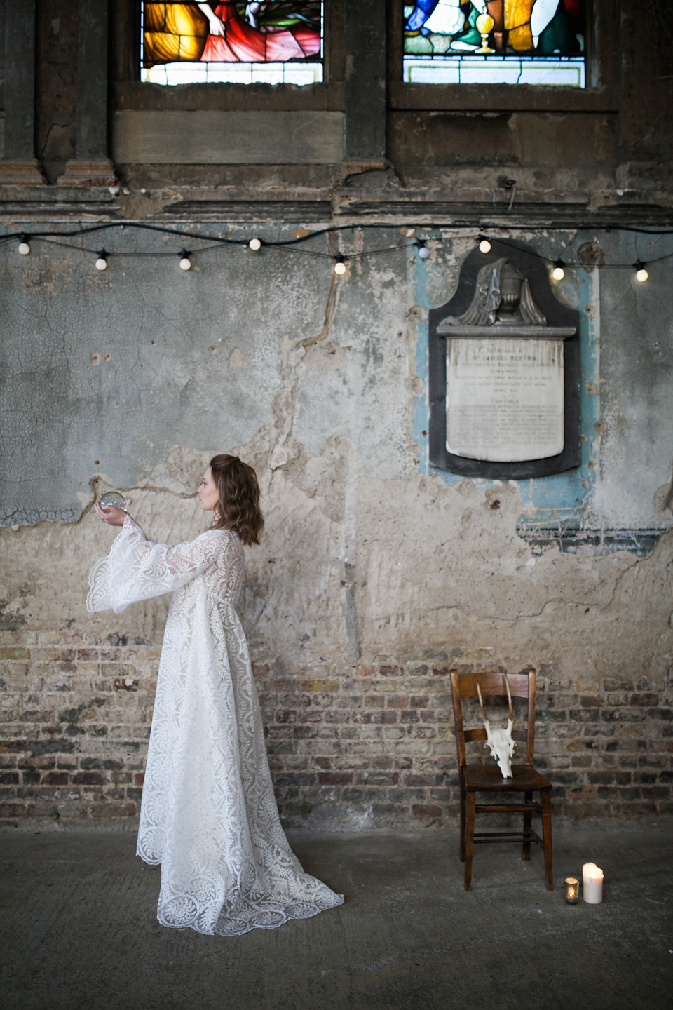 Elizabeth Dye Glamour and Gold: An Alchemy Inspired Bridal Shoot. Images by Bianco Photography.
