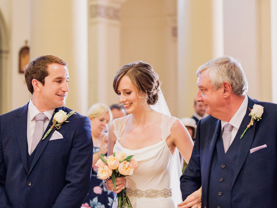 A Sweet Fiat 500 and Stephanie Allin Gown for an Elegant Italian wedding. Images by Charli Photography.