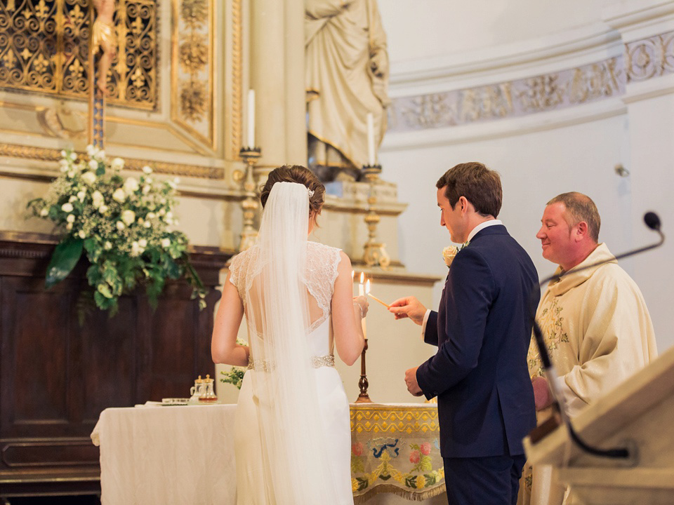 A Sweet Fiat 500 and Stephanie Allin Gown for an Elegant Italian wedding. Images by Charli Photography.