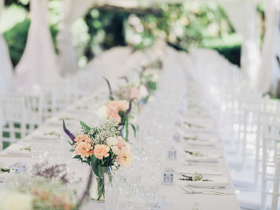 A Sweet Fiat 500 and Stephanie Allin Gown for an Elegant Italian wedding. Images by Charli Photography.