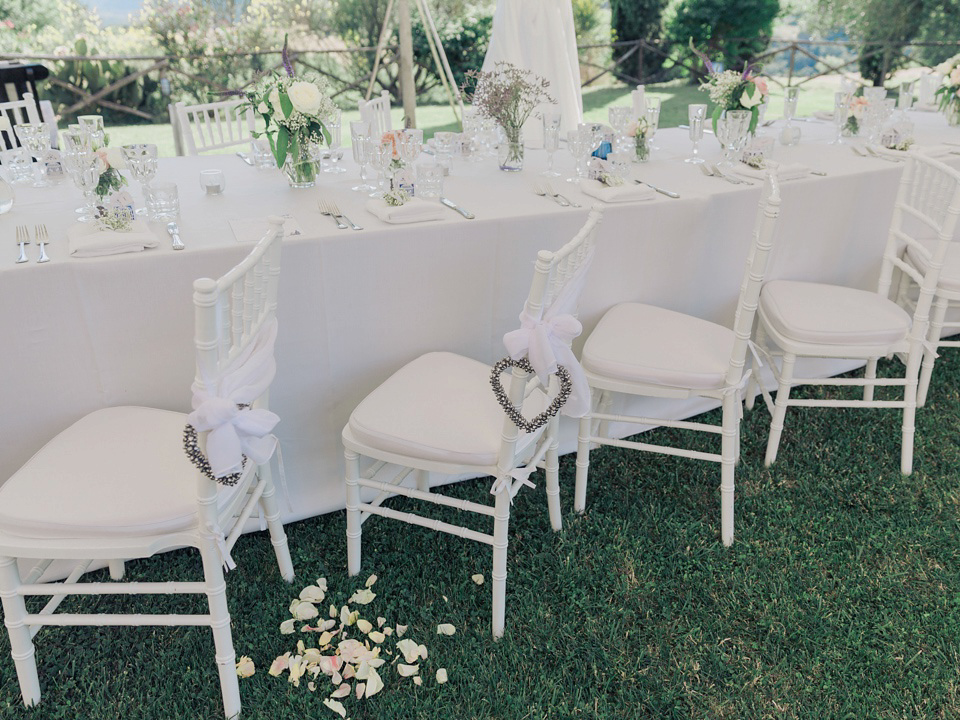 A Sweet Fiat 500 and Stephanie Allin Gown for an Elegant Italian wedding. Images by Charli Photography.