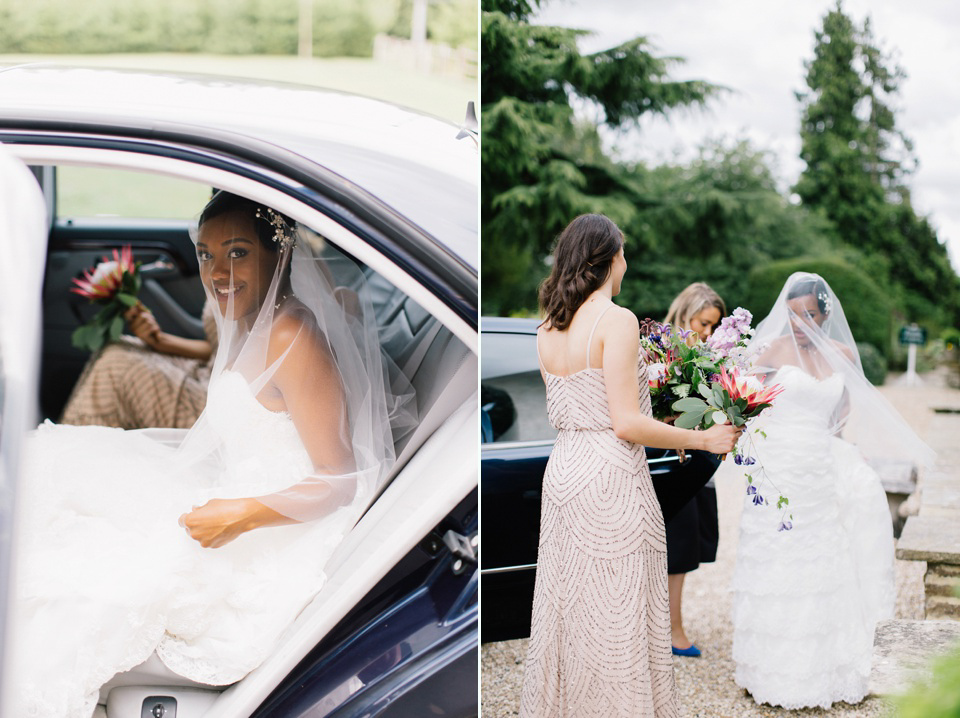 Maggie Sottero and Gold Bootees For a Joyful Wedding at Northbrook Park. Images by M&J Photography.