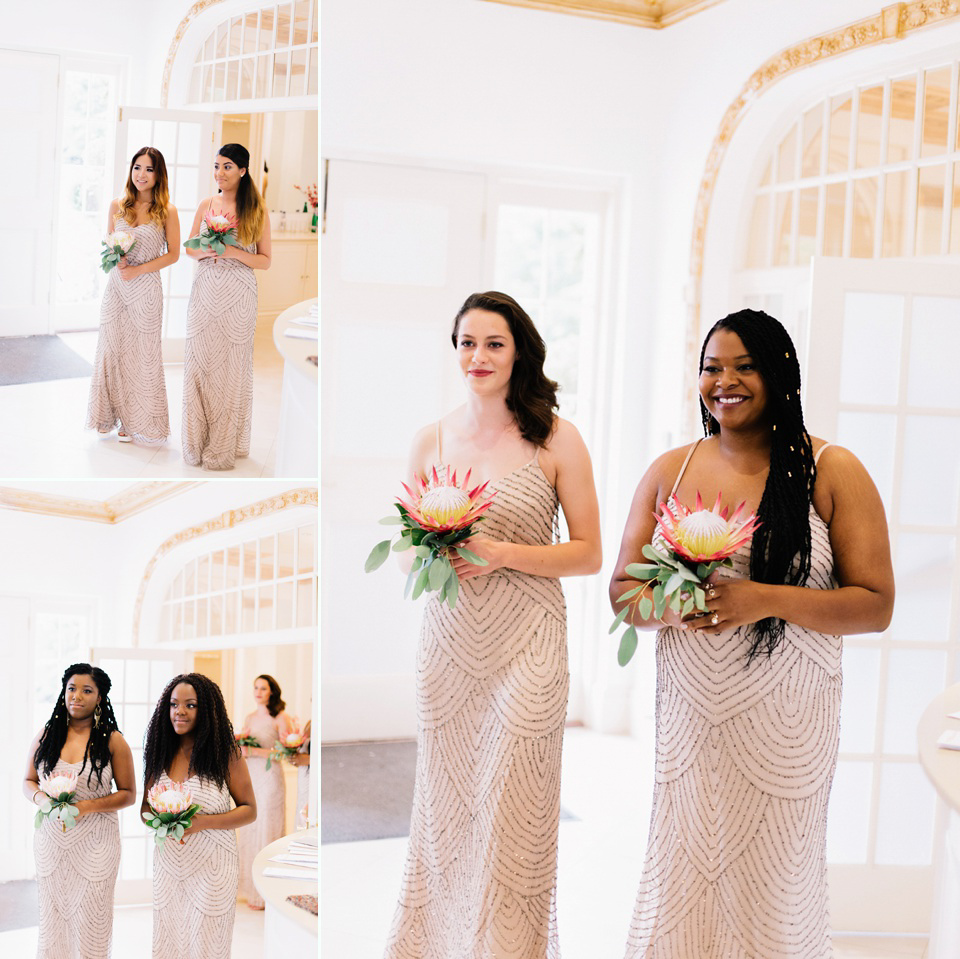Maggie Sottero and Gold Bootees For a Joyful Wedding at Northbrook Park. Images by M&J Photography.