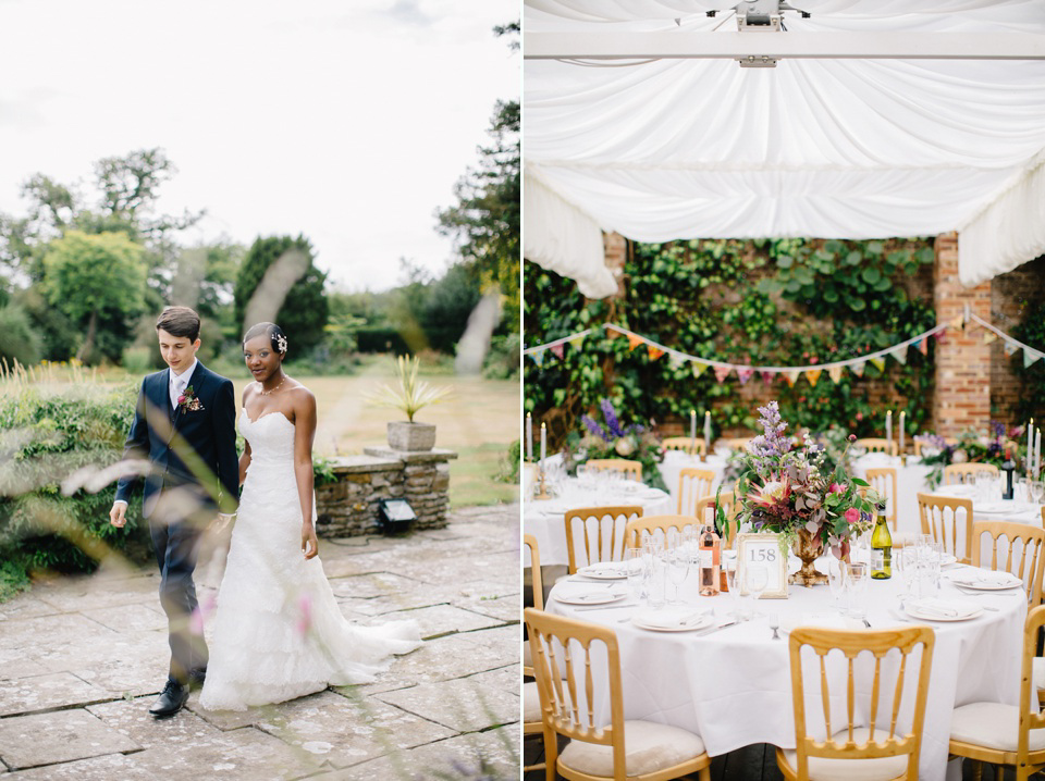 Maggie Sottero and Gold Bootees For a Joyful Wedding at Northbrook Park. Images by M&J Photography.