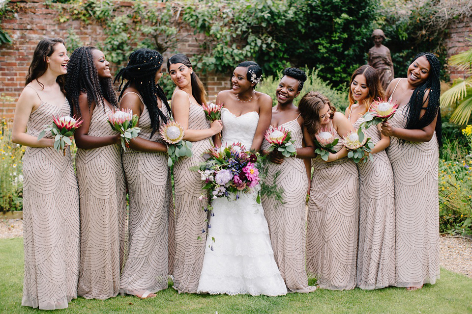 Maggie Sottero and Gold Bootees For a Joyful Wedding at Northbrook Park. Images by M&J Photography.