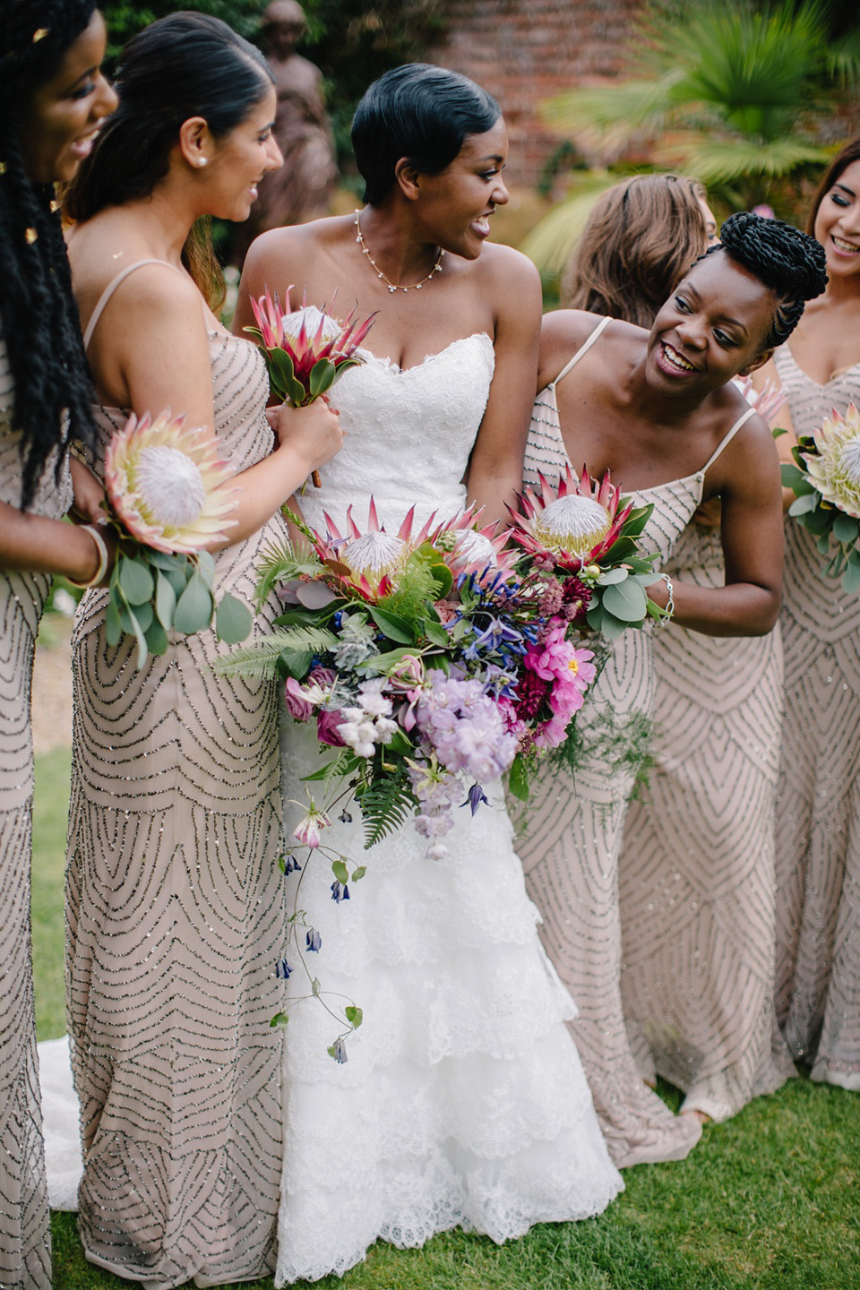 Maggie Sottero and Gold Bootees For a Joyful Wedding at Northbrook Park. Images by M&J Photography.