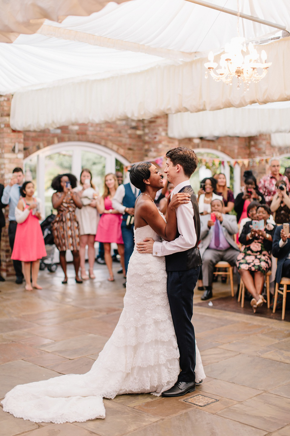 Maggie Sottero and Gold Bootees For a Joyful Wedding at Northbrook Park. Images by M&J Photography.