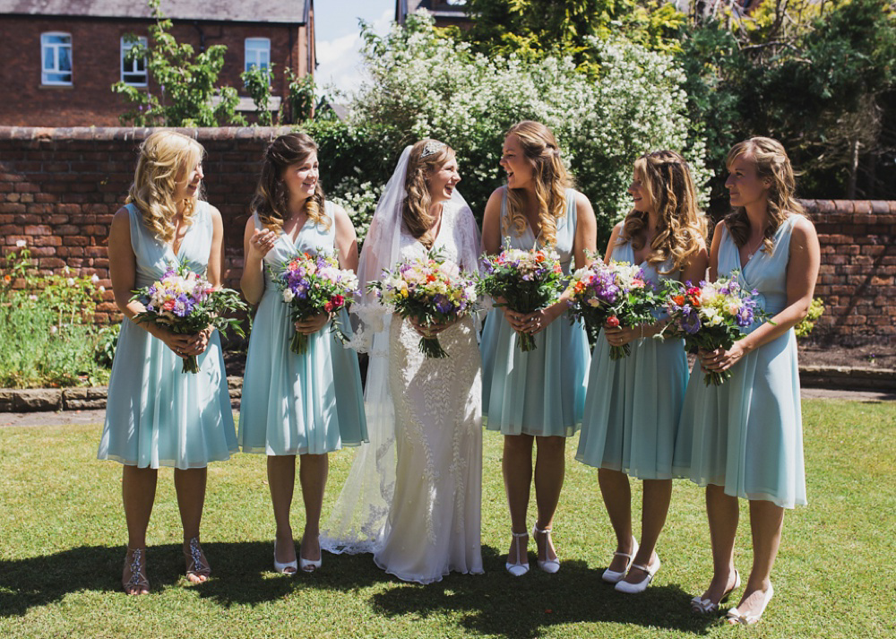 Home Grown British Blooms For a Sweet Village Hall Wedding. Photography by Rachel Joyce.