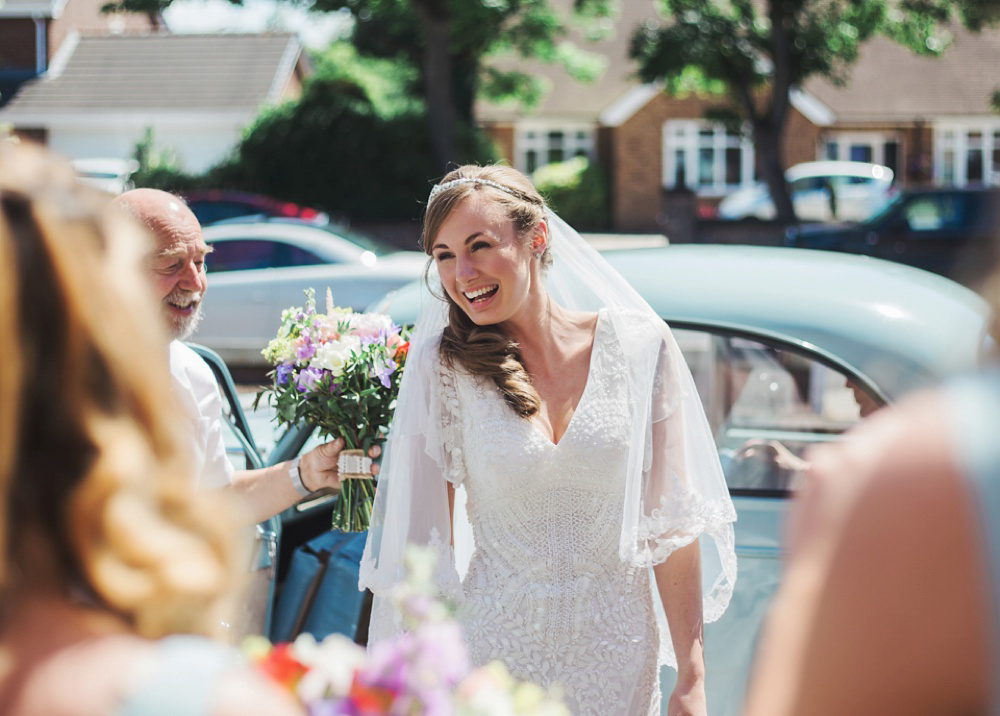 Home Grown British Blooms For a Sweet Village Hall Wedding. Photography by Rachel Joyce.