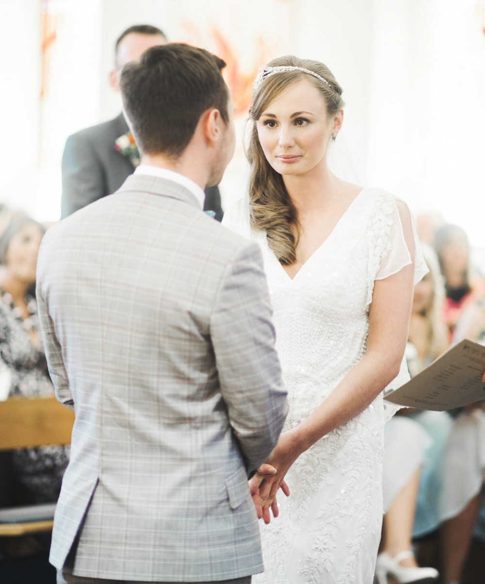 Home Grown British Blooms For a Sweet Village Hall Wedding. Photography by Rachel Joyce.